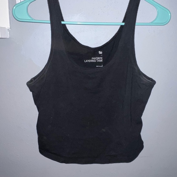 SO Women's Classic Black Tank Top - Picture 1 of 1